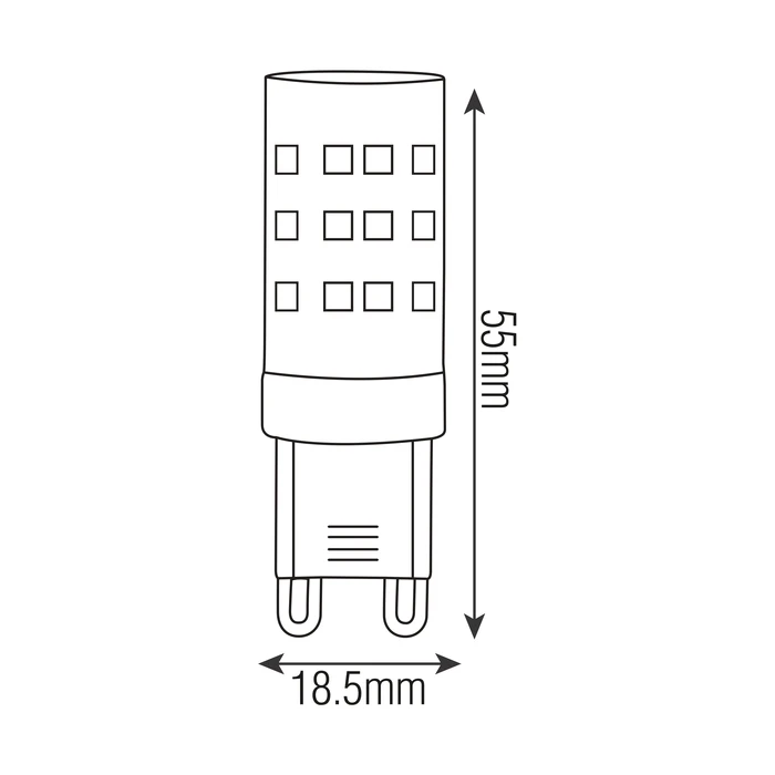 Світлодіодна LED лампа G9 8W 680Lm 2700K