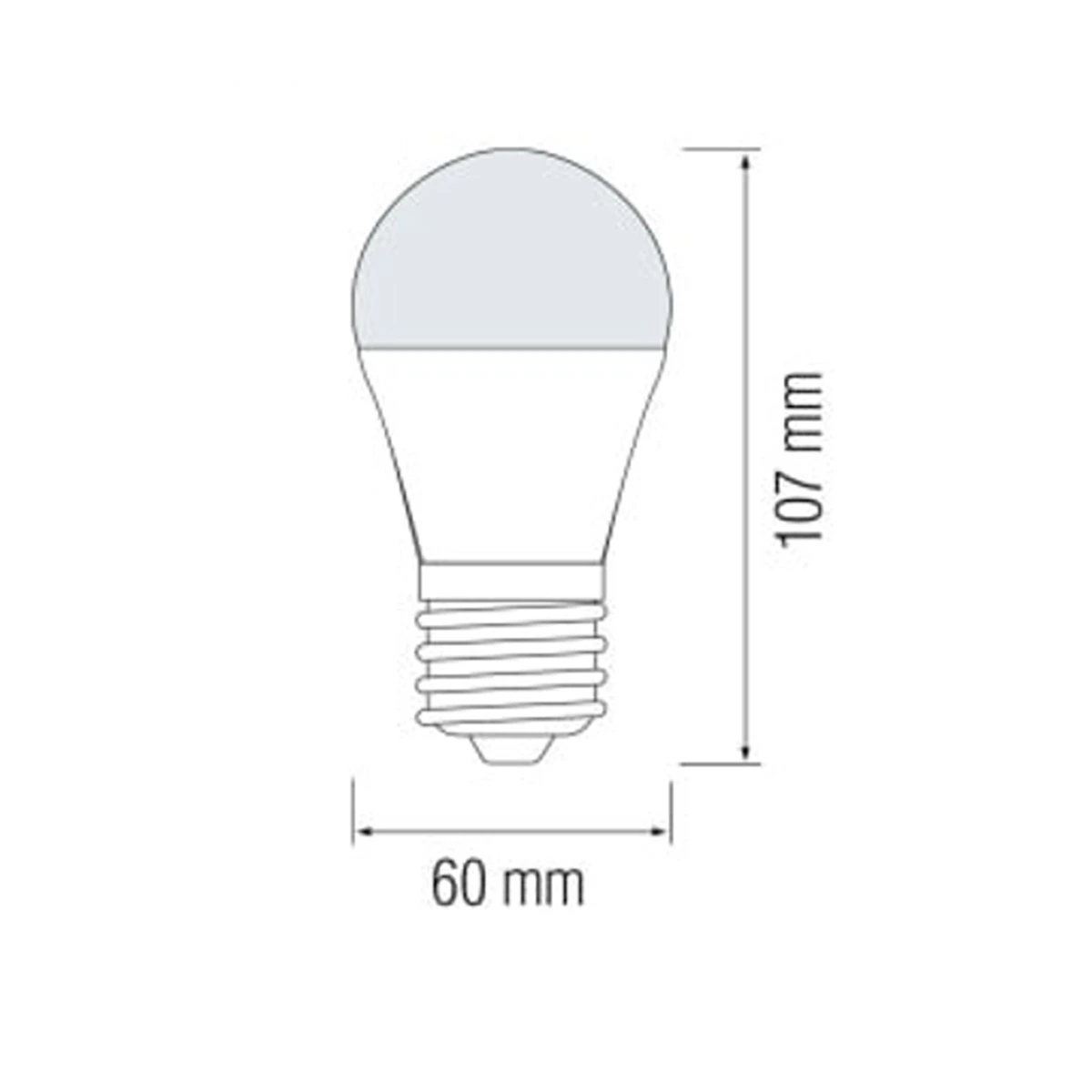 Світлодіодна LED лампа А60 9W E27 900Lm 4200K