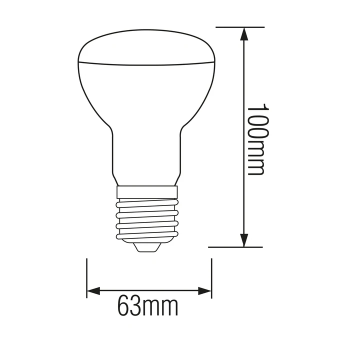 Світлодіодна LED лампа рефлекторна R-63 10W Е27 720Lm 4200K