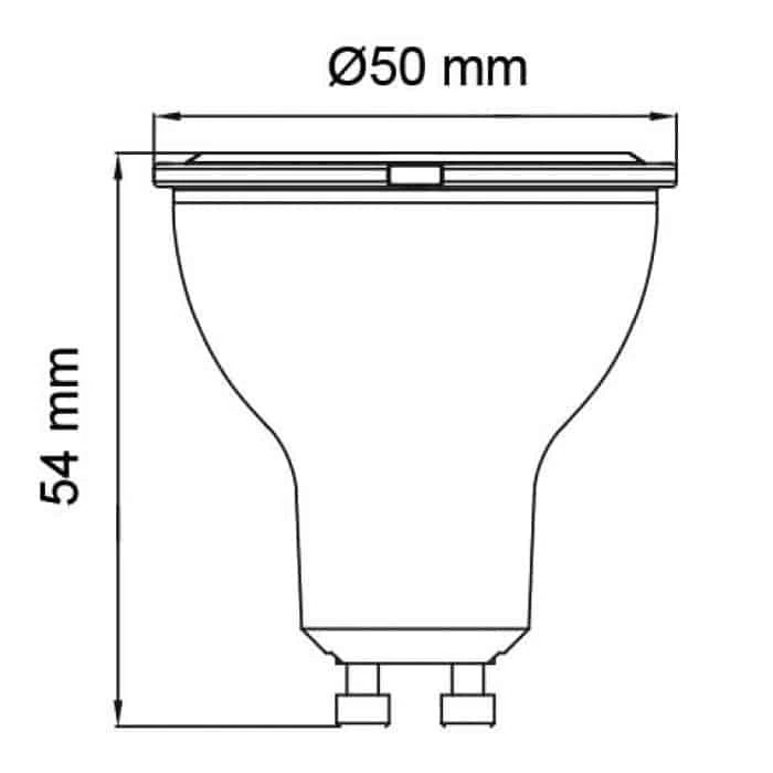 Світлодіодна LED лампа MR16 8W GU10 740Lm 4200K
