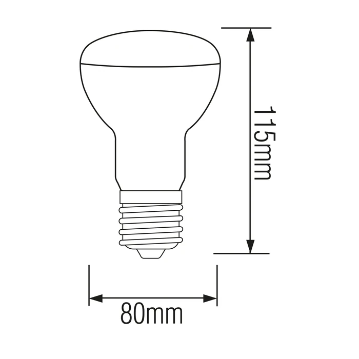 Світлодіодна LED лампа рефлекторна R-80 12W Е27 1000Lm 4200K